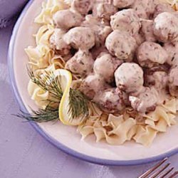 Meatballs in Dill Cream Sauce