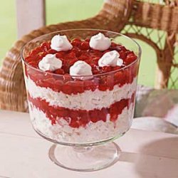 Heavenly Cherry Angel Food Trifle