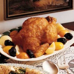 Fruit-Glazed Roast Chicken