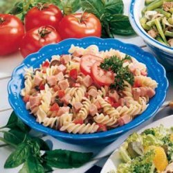 Basil Pasta and Ham Salad