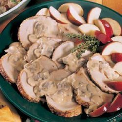 Pork Roast with Apple-Mushroom Sauce