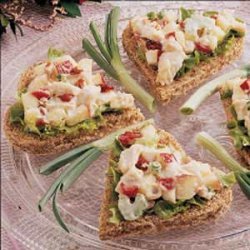 Curried Chicken Tea Sandwiches