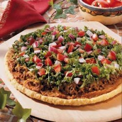 Refried Bean Pizza