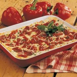 Roasted Red Pepper Lasagna