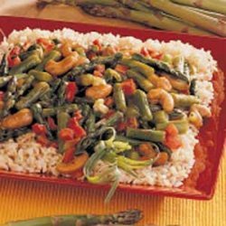 Asparagus Cashew Stir-Fry