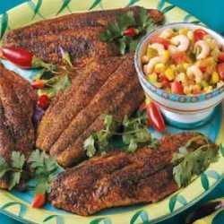 Catfish with Shrimp Salsa