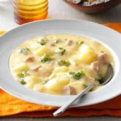 Makeover Cheesy Ham 'N' Potato Soup