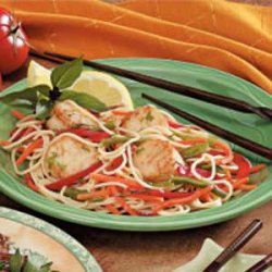 Scallops with Spaghetti