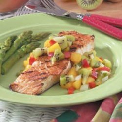 Halibut with Kiwi Salsa