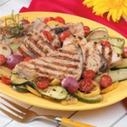 Swordfish with Sauteed Vegetables