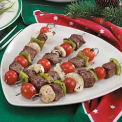 Vegetable Steak Kabobs