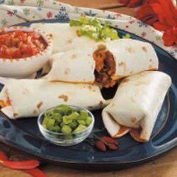 Baked Pork Chimichangas