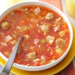 Meatball Alphabet Soup