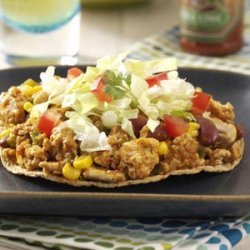 Tangy Turkey Tostadas