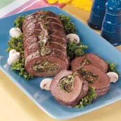 Mushroom-Stuffed Beef Tenderloin