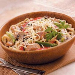 Veggie Chicken Linguine