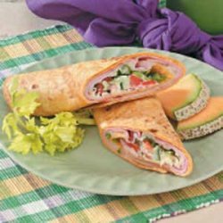 Warm Ham 'n' Swiss Wraps