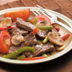 Mushroom Pepper Steak