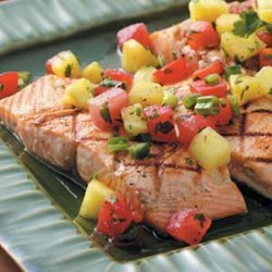 Salmon with Fruit Salsa