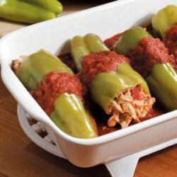 Chicken-Stuffed Cubanelle Peppers