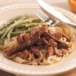 Sirloin in Wine Sauce