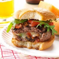 Mushroom-Stuffed Cheeseburgers