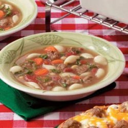 Fast Meatball Vegetable Soup