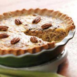 Pear-Pecan Sausage Quiche