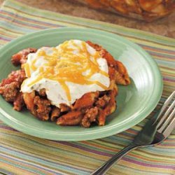 Cheese-Topped Beef Bake