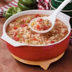 Tomato Chicken Rice Soup