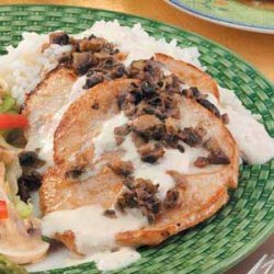 Turkey with Mushrooms and Cream