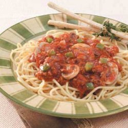 Herbed Mushroom Spaghetti Sauce