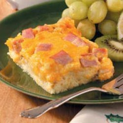 Cheddar Ham Strata