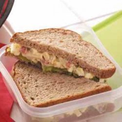 Roasted Pepper 'n' Egg Salad Sandwiches