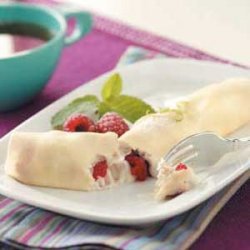 Raspberry Key Lime Crepes