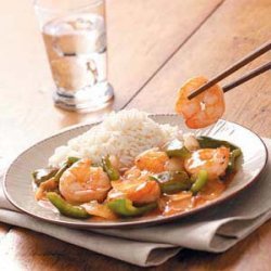 Barbecue Shrimp Stir-Fry