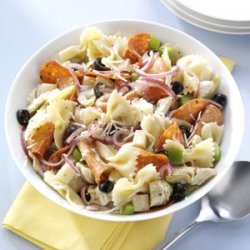 Pepperoni-Artichoke Pasta Salad