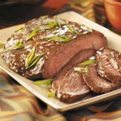 Flank Steak with Wine Sauce