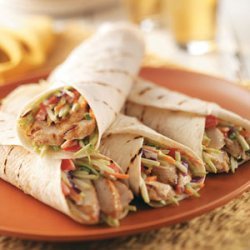 Jamaican Jerk Turkey Wraps