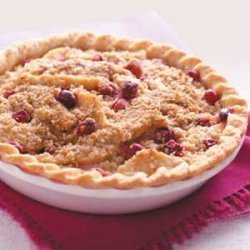 Cranberry Pear Crisp Pie