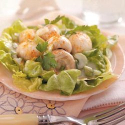 Lemony Mushroom Lettuce Salad