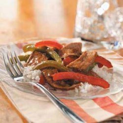 Gingered Pepper Steak