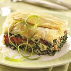 Spinach-Tomato Phyllo Bake