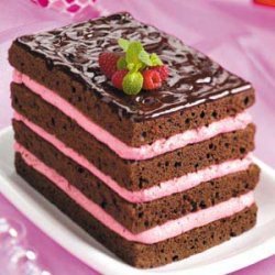 Raspberry-Cream Chocolate Torte