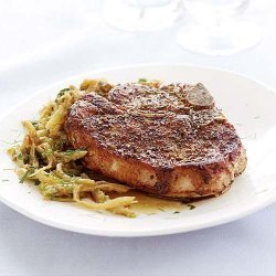 Hoisin Pork Chops with Fennel Slaw