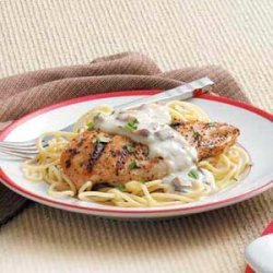 Grilled Chicken with Cream Sauce