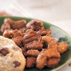 Caramel-Coated Spiced Nuts