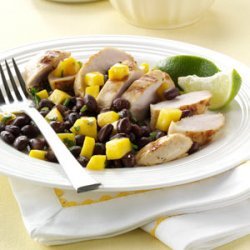 Grilled Chicken with Black Bean Salsa