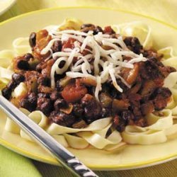 Fettuccine with Black Bean Sauce