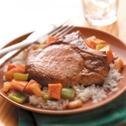 Sweet Potato Pork Skillet